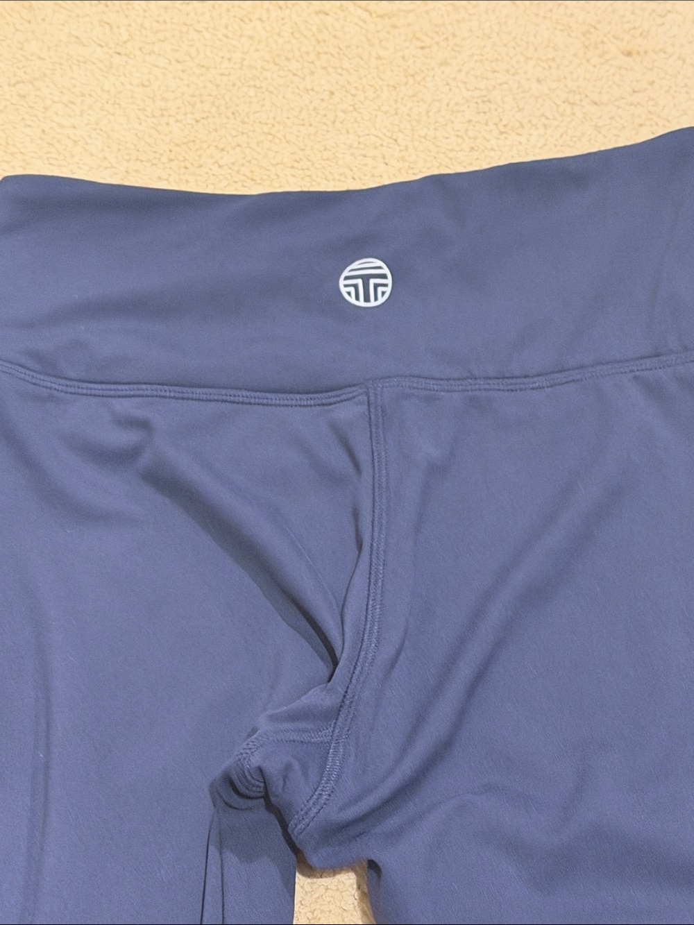 Tory Sport Navy Joggers with Retro Rainbow Chevron - Picture 3 of 7